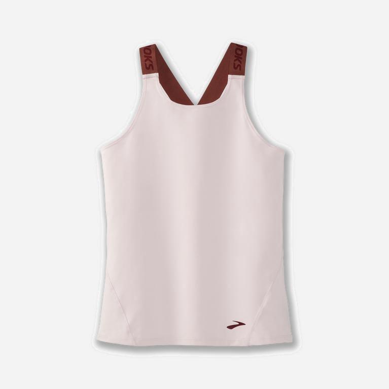 Brooks Pick-Up Running Tank Dame Pris - Rosa - Norge (HIX469018)